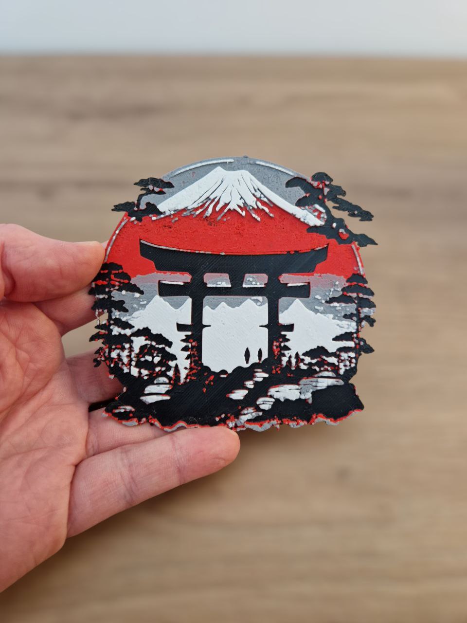 Décoration Murale 3D - Mont Fuji et Torii