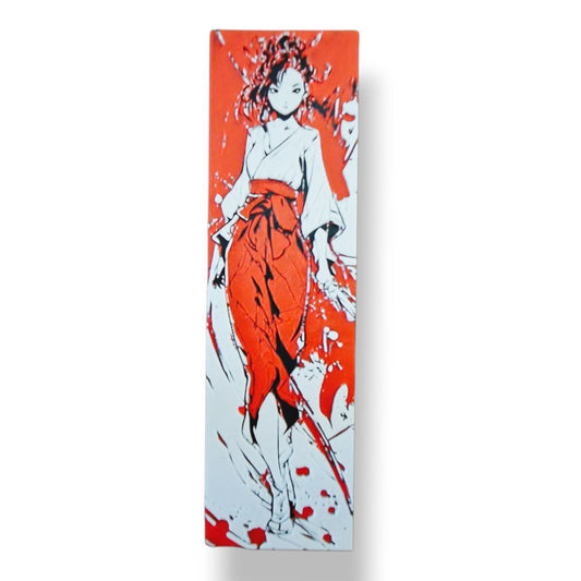 Marque page 3d - Femme en kimono