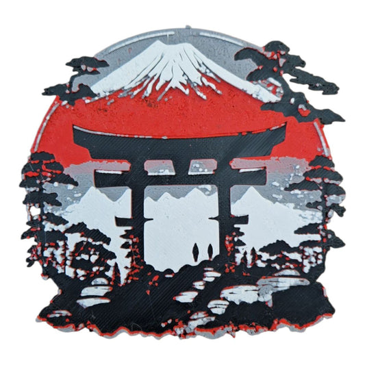 Décoration Murale 3D - Mont Fuji et Torii